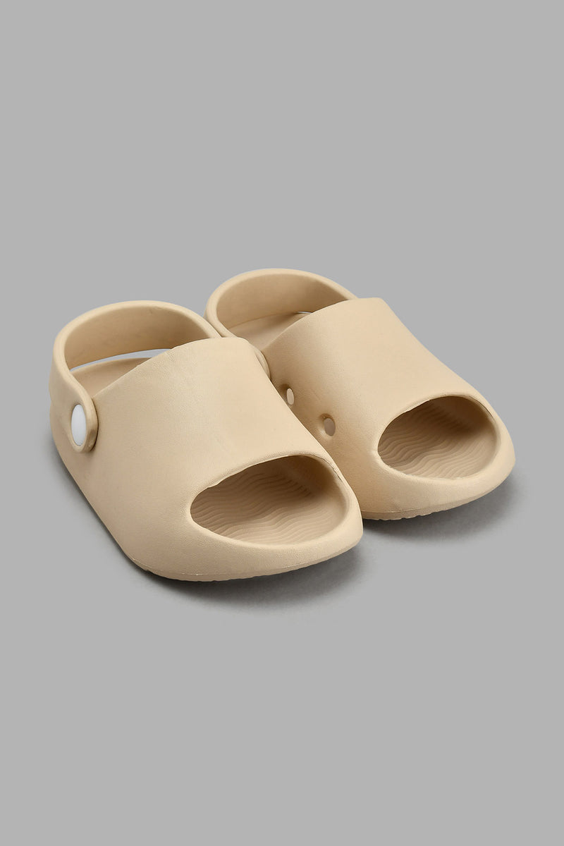 Redtag-Beige-Moulded-Slide-With-Backstrap-Boys-Flip-Flops,-Colour:Beige,-Filter:Boys-Footwear-(3-to-5-Yrs),-New-In,-New-In-BOY-FOO,-Non-Sale,-S22A,-Section:Kidswear-Boys-3 to 5 Years