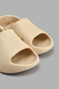 Redtag-Beige-Moulded-Slide-With-Backstrap-Boys-Flip-Flops,-Colour:Beige,-Filter:Boys-Footwear-(3-to-5-Yrs),-New-In,-New-In-BOY-FOO,-Non-Sale,-S22A,-Section:Kidswear-Boys-3 to 5 Years