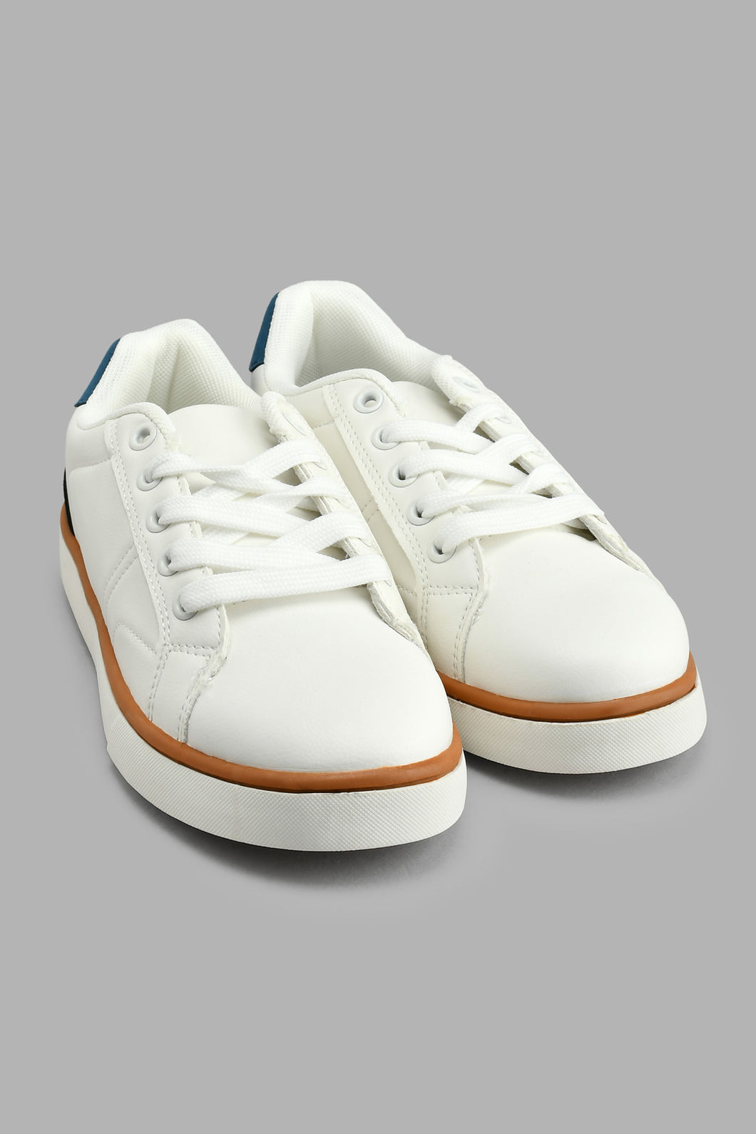 Redtag-White-Colour-Block-Sneaker-BSR-Casual-Shoes,-Colour:White,-Filter:Boys-Footwear-(5-to-14-Yrs),-New-In,-New-In-BSR-FOO,-Non-Sale,-S22A,-Section:Kidswear-Senior-Boys-5 to 14 Years