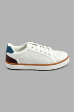 Load image into Gallery viewer, Redtag-White-Colour-Block-Sneaker-BSR-Casual-Shoes,-Colour:White,-Filter:Boys-Footwear-(5-to-14-Yrs),-New-In,-New-In-BSR-FOO,-Non-Sale,-S22A,-Section:Kidswear-Senior-Boys-5 to 14 Years
