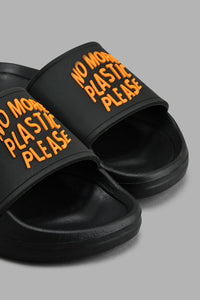 Redtag-Black-Slogan-Embossed-Slide-Boys-Flip-Flops,-Colour:Black,-Filter:Boys-Footwear-(3-to-5-Yrs),-New-In,-New-In-BOY-FOO,-Non-Sale,-S22A,-Section:Kidswear-Boys-3 to 5 Years