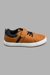 Redtag-Tan-Colour-Block-Sneaker-BSR-Casual-Shoes,-Colour:Tan,-Filter:Boys-Footwear-(5-to-14-Yrs),-New-In,-New-In-BSR-FOO,-Non-Sale,-S22A,-Section:Kidswear-Senior-Boys-5 to 14 Years