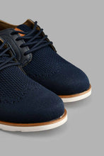 Load image into Gallery viewer, Redtag-Navy-Knit-Derby-BSR-Casual-Shoes,-Colour:Navy,-Filter:Boys-Footwear-(5-to-14-Yrs),-New-In,-New-In-BSR-FOO,-Non-Sale,-S22A,-Section:Kidswear-Senior-Boys-5 to 14 Years
