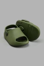 Load image into Gallery viewer, Redtag-Olive-Moulded-Slide-With-Backstrap-Boys-Flip-Flops,-Colour:Dark-Green,-Filter:Boys-Footwear-(3-to-5-Yrs),-New-In,-New-In-BOY-FOO,-Non-Sale,-S22A,-Section:Kidswear-Boys-3 to 5 Years
