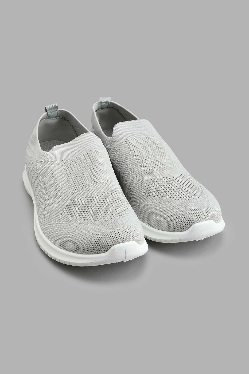 Redtag-Grey-Knit-Slip-On-Colour:Grey,-Filter:Men's-Footwear,-Men-Trainers,-New-In,-New-In-Men-FOO,-Non-Sale,-S22A,-Section:Men-Men's-