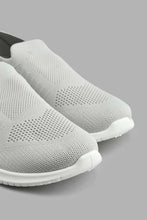 Load image into Gallery viewer, Redtag-Grey-Knit-Slip-On-Colour:Grey,-Filter:Men&#39;s-Footwear,-Men-Trainers,-New-In,-New-In-Men-FOO,-Non-Sale,-S22A,-Section:Men-Men&#39;s-
