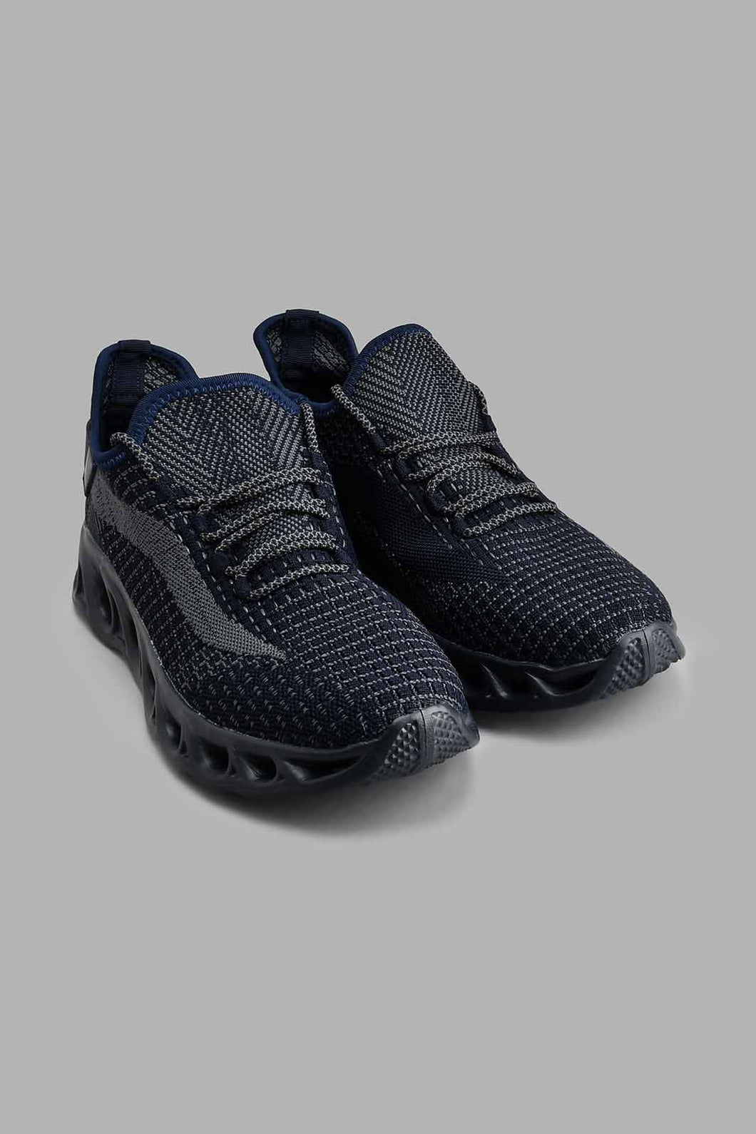 Redtag-Navy-Translucent-Sole-Knit-Sneaker-Colour:Navy,-Filter:Men's-Footwear,-Men-Trainers,-New-In,-New-In-Men-FOO,-Non-Sale,-S22A,-Section:Men-Men's-