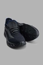 Load image into Gallery viewer, Redtag-Navy-Translucent-Sole-Knit-Sneaker-Colour:Navy,-Filter:Men&#39;s-Footwear,-Men-Trainers,-New-In,-New-In-Men-FOO,-Non-Sale,-S22A,-Section:Men-Men&#39;s-
