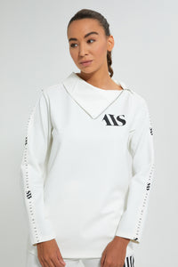 Redtag-White-Placement-Print-SweaT-Shirt-With-Zip-At-Shoulder-Active-Sweatshirts-Women's-0