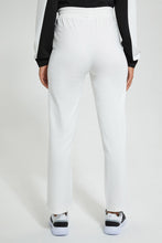 Load image into Gallery viewer, Redtag-White-Plain-Skinny-Ponte-Active-Pant-Joggers-Women&#39;s-0
