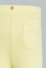 Redtag-Yellow-Solid-Ribbed-Legging-Leggings-Infant-Girls-3 to 24 Months