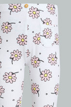 Load image into Gallery viewer, Redtag-White-Solid-Ribbed-Legging-Leggings-Infant-Girls-3 to 24 Months
