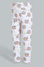 Load image into Gallery viewer, Redtag-White-Solid-Ribbed-Legging-Leggings-Infant-Girls-3 to 24 Months
