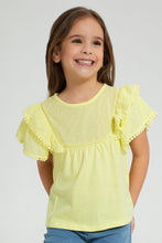 Load image into Gallery viewer, Redtag-Yellow-Sleeve-Blouse-Colour:Yellow,-Filter:Girls-(2-to-8-Yrs),-Girls-Blouses,-New-In,-New-In-GIR,-Non-Sale,-S22B,-Section:Kidswear-Girls-2 to 8 Years
