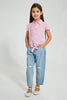 Redtag-Pink-Printed-Blouse-Blouses-Girls-2 to 8 Years