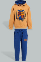 تنزيل الصورة على معرض الصور، Redtag-Mustard-Hoody-Jogging-Suits-Jog-Sets-Infant-Boys-3 to 24 Months
