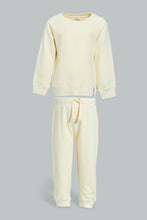 تنزيل الصورة على معرض الصور، Redtag-Beige-Terry-Jogging-Suits-Jog-Sets-Infant-Boys-3 to 24 Months
