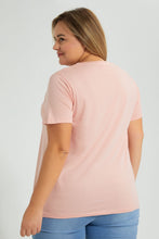 تنزيل الصورة على معرض الصور، Redtag-Character-T-Shirt-Colour:Pink,-Filter:Plus-Size,-LDP-T-Shirts,-New-In,-New-In-LDP,-Non-Sale,-S22A,-Section:Women,-TBL-Women&#39;s-
