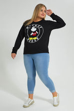 تنزيل الصورة على معرض الصور، Redtag-Black-Mickey-Mouse-Sweatshirt-Character,-Colour:Black,-Filter:Plus-Size,-LDP-Sweatshirts,-New-In,-New-In-LDP,-Non-Sale,-S22A,-Section:Women,-TBL-Women&#39;s-
