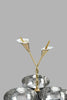 Redtag-Silver-Hammered-3-Section-Bowl-With-Gold-Brass-Decorations-Serving-Dish-Home-Dining-