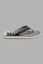 Load image into Gallery viewer, Redtag-Grey-Printed-Toe-Post-With-Moulded-Strap-Toe-Posts-Men&#39;s-
