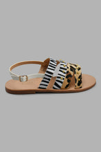 Load image into Gallery viewer, Redtag-Cream-Multi-Strap-Sandal-Sandals-Senior-Girls-5 to 14 Years
