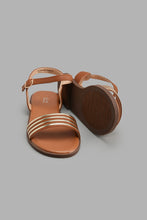 Load image into Gallery viewer, Redtag-Brown-Strap-Sandal-Sandals-Senior-Girls-5 to 14 Years
