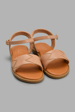 Load image into Gallery viewer, Redtag-San-Braided-Strap-Sandal-Slingbacks-Girls-3 to 5 Years
