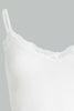 Redtag-White-Strappy-Rib-Vest-With-Lace-Vests-Women's-