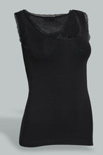 Load image into Gallery viewer, Black Lace Basic Top For Women
