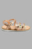 Redtag-Copper-Strappy-Sandal-Casual-Sandals-Girls-3 to 5 Years