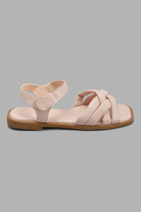 Redtag-Pink-Strap-Sandal-Slingbacks-Senior-Girls-5 to 14 Years