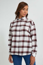 Load image into Gallery viewer, Redtag-Check-Shirt-Blouses-Women&#39;s-0
