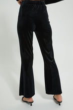 Load image into Gallery viewer, Redtag-Black-Trim-Detail-Wideleg-Trouser-Trousers-Women&#39;s-
