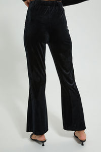 Redtag-Black-Trim-Detail-Wideleg-Trouser-Trousers-Women's-