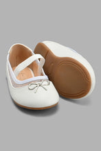 Load image into Gallery viewer, Redtag-White-Bow-Trim-Ballerina-Ballerinas-Girls-3 to 5 Years
