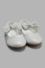 Load image into Gallery viewer, Redtag-Silver-Bow-Trim-Ballerina-Ballerinas-Girls-3 to 5 Years
