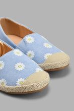 Load image into Gallery viewer, Redtag-Denim-Floral-Embroidered-Espadrilles-Espadrilles-Girls-3 to 5 Years
