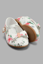 Load image into Gallery viewer, Redtag-White-Floral-Print-Ballerina-Ballerinas-Girls-3 to 5 Years
