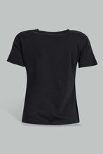 Load image into Gallery viewer, Black Basic T-Shirt For Women
