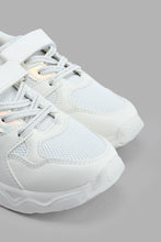 Load image into Gallery viewer, Redtag-Cream-Velcro-Strap-Trainer-Sneakers-Girls-3 to 5 Years
