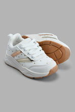 تنزيل الصورة على معرض الصور، Redtag-White-Star-Print-Slim-Runner-Sneakers-Girls-3 to 5 Years
