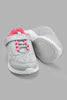 Redtag-Grey-Velcro-Strap-Trainer-Sneakers-Girls-3 to 5 Years