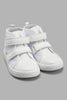 Redtag-White-Swan-High-Top-Sneaker-Sneakers-Girls-3 to 5 Years