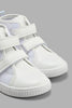 Redtag-White-Swan-High-Top-Sneaker-Sneakers-Girls-3 to 5 Years