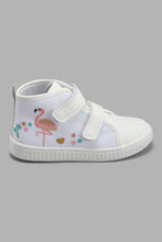 Load image into Gallery viewer, Redtag-White-Swan-High-Top-Sneaker-Sneakers-Girls-3 to 5 Years
