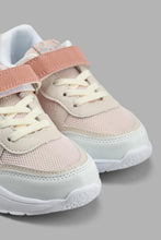 Load image into Gallery viewer, Redtag-Pink-Star-Trim-Trainer-Sneakers-Girls-3 to 5 Years
