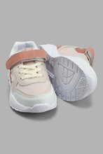 Load image into Gallery viewer, Redtag-Pink-Star-Trim-Trainer-Sneakers-Girls-3 to 5 Years
