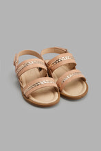 Load image into Gallery viewer, Redtag-Sand-Braided-Strap-Sandal-Sandals-Girls-3 to 5 Years
