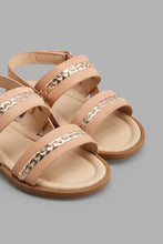 Load image into Gallery viewer, Redtag-Sand-Braided-Strap-Sandal-Sandals-Girls-3 to 5 Years
